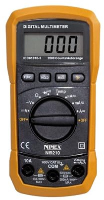 Elcart 090921000 MULTIMETRO Digitale AUTORANGE con Display 3 1/2 Car III 600V