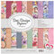 Ideen mit Herz Duo-Design-Papiere | Block mit 20 Blatt Bastelpapier | 25 x 25 cm | 250g/m² | beidseitig bedruckt | Designpapier, Motivpapier | ideal für Scrapbooking, Basteln (Vintage 05)
