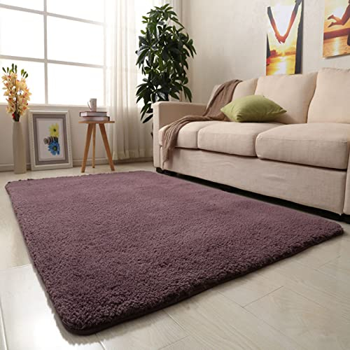 XYXH Teppich Wohnzimmer Kurzflor 300x400cm, Teppich Flauschig Weich, Schlafzimmer Teppiche Waschbar, Teppich Shaggy Hochflor rutschfeste Unterseite Anit-Rutsch (J 300x400cm)