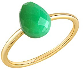 Jamelli Damen Ring 925/- Sterling Silber Chrysopras gelb 1,44ct. 300270115V
