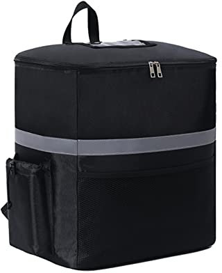 SOONHUA Thermo-Rucksack, isolierte Lebensmittellieferungstasche, 35 l großes Fassungsvermögen, Lebensmittelwärmer, Transporttasche für Fahrradtransport