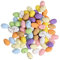 FeiliandaJJ 100 Stück Schaum Ostereier Dekorative Gesprenkelte Ostern Eier Buntes Osterei Ornamente DIY Ostereier zum Bemalen Ostern Dekorationen (D, 3.8x2.5cm)
