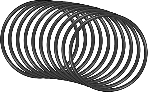 QUARKZMAN 10 Stück Nitrilkautschuk Gummi Gummiringe 115mm x 105mm x 5mm für Wasserhahn Klempner Reparatur Dichtung Verbindung, Schwarz