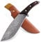 Dragon Creek couteau d'extérieur de plein air tranchant Full Tang, couteau de chasse grand avec lame fixe, couteau de survie grand pour le camping, la randonnée