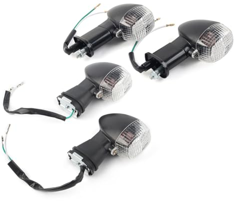 Three T FSFY Blinker-Kontrollleuchte vorne hinten für Kawasaki Ninja ZX12R ZX9R ZX7R ZX6R, klar