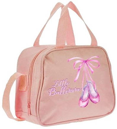Little Ballerina Shoes Pink Childrens Kids Ballet Tap Dance Bag (PAR3)