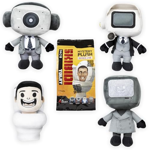 SKIBIDI TOILET Mystery Plush – Peluche Coleccionable, coleccionables, Producto Oficial de Inodoro