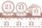 53Pcs Tableware Set - Rose Gold 21st Birthday Table Cloth, Napkins, Plates & Dinnerware for Her 21st Birthday Party Supplies