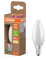 Osram Energy Class LED-Lampe in klassischer Minikerzenform, 3.8 W / 806 lm, EEK A, warmweißes Licht (2700 K), CRI 80, aus gefrostetem bleifreiem Glas, E14 Sockel, IP20, 35 mm Durchmesser.