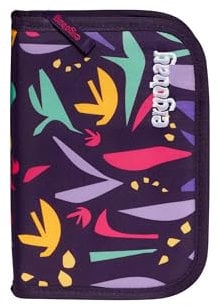 ergobag Federmäppchen Set 22-teilig, Lyra Buntstifte, Stundenplan-Fach, Kleingeld Fach, Lineal AmBärzonas - Lila