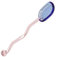 Heat Resistant Glass Spoons, Glass Stirring Spoons, Transparent Coffee Dessert Stirring Spoon, Creative Glass Milk Spoons(Blue&Pink)