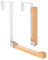 CMANLNYK 2PCS Foldable Over Door Hooks - Over The Door Hanger Foldable, Door Coat Hanger with Non-Slip Straps, Bathroom Door Hook, Metal Hangers for Clothes, Over Door Hooks for Bedrooms, White
