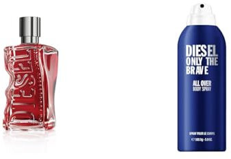 D by Diesel Red Parfüm | Eau de Parfum für Herren 50 ml + Diesel Only the Brave Body Spray 200ml