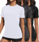 Women's Workout Running T-Shirts, Dry Fit Short Sleeve Shirts, Moisture Wicking Athletic Tee, Sports Gym Yoga Tops Black/Dark Grey/White 3P02-L