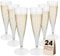MA MAISON Flute da Champagne 100 ml Eleganti Calici in Plastica Riutilizzabili, Resistenti, Trasparenti, Riciclabili - Flute per Feste Calici di Vino - Bicchieri Lavabili Colorati
