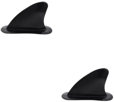 Yardwe 2St Wasserabscheider Platte Stehbrett Auto schlüsselanhänger Bodyboard Schlüsselschwimmer für Boote sup Paddle Board zubehör kanu zubehör Surfbrett-Heckruder Heckflosse Nylon Black