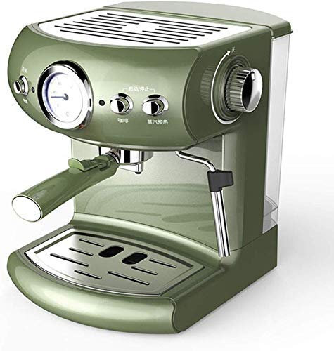 Cafetera Semiautomática Estilo Retro Tipo Bomba de Espresso Doméstica y Comercial Tipo Vapor Espuma de Leche Vapor Fuerte