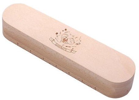 pumpumlia Sarti multiuso in legno con scala da 15,2 cm in ferro da stiro a vapore per appiattire tessuto quilting strumento di pressatura del legno