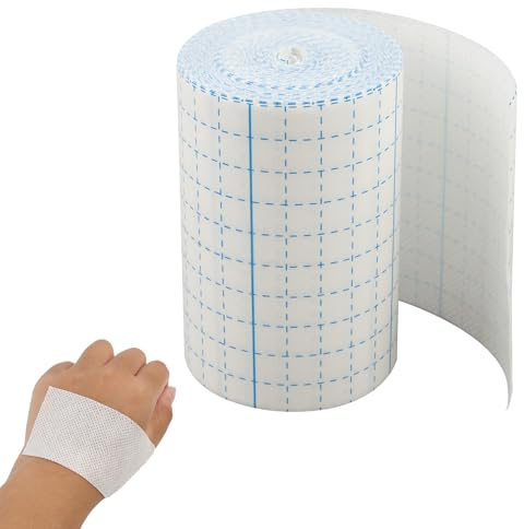 Ruban Adhésif Médical Flexible, 10 M De Ruban Auto-Adhésif Respirant, Tissu Non Tissé De Qualité, Ruban Pour Fixation De Bandages, Compresses Et Plâtres (Largeur De 10 Cm),ruban Médical Professionnell
