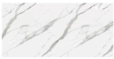 Wandpaneele Badezimmer Wasserfest 122x260 cm – PVC Wandpaneele Marmoroptik als Duschrückwand Kunststoff & Wandverkleidung Bad, auch für Küche & Innenbereich | IceBergGreyNew
