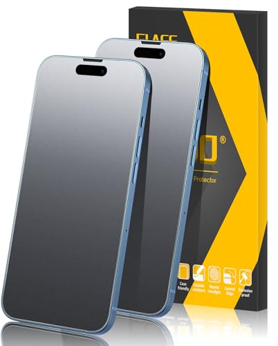 JEHOO 2 Piezas para iPhone 14 Pro Protector de Pantalla Mate | Antireflejo, Antihuellas, Tacto Cómodo, Fácil Instalación, 9H Pelicula Cristal Vidrio Templado