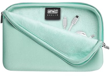 Artwizz Cable Sleeve – Zubehör-Tasche für Kabel, Adapter, Ladegeräte, E-Reader bis 6 Zoll – Organizer aus Neopren mit weichem Innenfutter – Mint