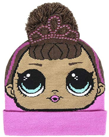 Artesania Unisex Gorro Con Aplicaciones LOL Strickmütze, Pink (Rosa 48), One Size