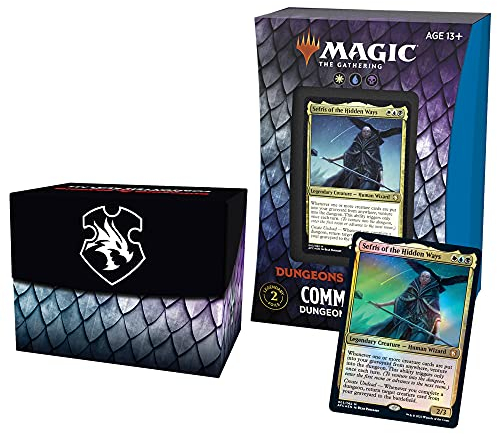 Magic The Gathering SD3 Adventures in The Forgotten Realms Commander Deck – Dungeons of Death Schwarz, Mehrfarbig Weiß Blau