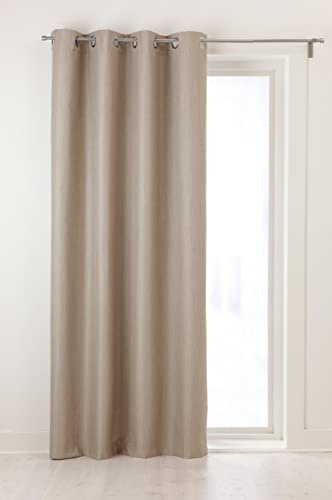 Jotex RIDÅ Verdunkelungsvorhang, 1 St, Leinenbeige, 160 cm