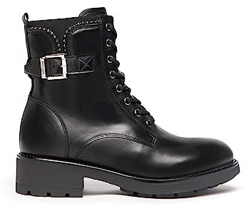 Nero Giardini I205801D Anfibi Donna in Pelle - Nero 36 EU