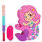 WERNNSAI Meerjungfrau Pinata - Meerjungfrau Party Pinata mit Fledermaus und Augenbinde für Mädchen Kindergeburtstag Partyspiele Meerjungfrau Thematische Party Dekorationen (40 x 31 cm), WERNNSAI