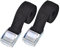2PCS Cam Buckle Lashing Straps, 2CMX1M, 2CMX1.5M Metal Cam Buckle Tie Down Straps Fastening Straps Ratchet Tensioning Belts Roof Rack Straps for Luggage Motorcycle Bicycles Packing