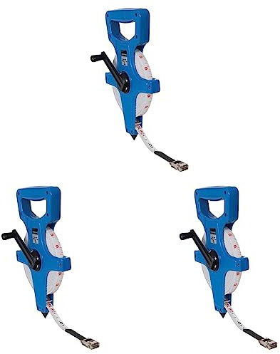 Silverline Open Reel Surveyors Tape 30m / 100ft x 13mm (MT45) (Pack of 3)