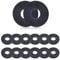 Mebamce 12pcs Guitar Strap Locks Guitar Strap Holder Sturdy Synthetic Rubber Guitar Strap Blocks Guitar Protector Block (Black)