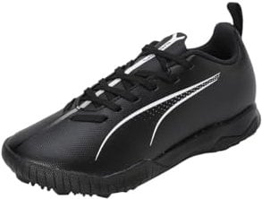 PUMA Ultra 5 Play TT JR Soccer Shoe, Black White, 2 UK