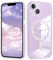 BENTOBEN Magnetic Case for iPhone 13/iPhone 14 [Compatible with MagSafe], Cute Clear Glitter Sparkly Slim Lightweight Soft TPU Shockproof Protective Women Girls Cover for iPhone 13 & iPhone 14