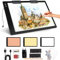 elice Wiederaufladbare A2 leuchttisch mit 5200mAh Batteriebetriebener,3-Farben-Lichtmodi,ultradünne Leuchttafel mit 6-stufiger/stufenloser Helligkeit,lichtpad zum Skizzieren,diamond painting,Zeichnen