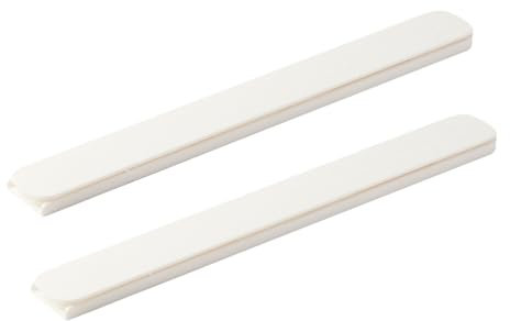 KONTONTY 1Set Self-Adhesive Drawer Guide Slides White Drawer Slides Drawer Guide Rails for Cabinets and Furniture Easy Installation Drawer Track Guides