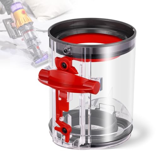 Contenitore antipolvere compatibile con Dyson V12 SV18 SV20 Detect Slim/V10 Digital Slim - Ricambio per aspirapolvere senza fili n. 965272-01