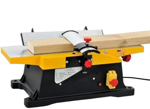 Cepilladora de madera, cepilladora eléctrica multifuncional para recortar y planificar madera, diseño tipo mesa para carpintería en el hogar