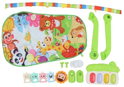Baby Kick Piano Gym Kleinkinder Musikalische Spielmatte Multifunktions-Fitness-Spaß-Aktivitätspad (Grün)