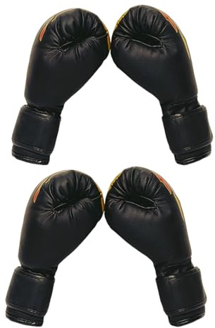PACKOVE Guantoni da Boxe per 6oz in Pu con Imbottitura Traspirante, Guanti da Sparring Mma per Ragazzi e Ragazze Principianti, Attrezzatura per Allenamento Kickboxing e Arti Marziali