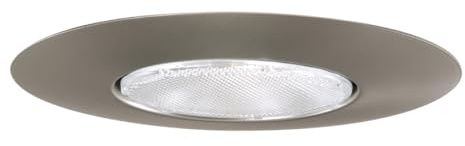 HALO 6 in. Satin Nickel Recessed Ceiling Light Open Splay Trim (Bulb not Included)