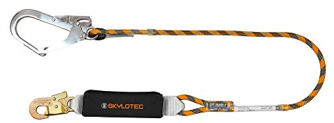 Absturzsicherung Verbindungsmittel,BFDSK12,EN 354/355,Kernmantelseil,Durchm. 12 mm,Karab., L. 2 m