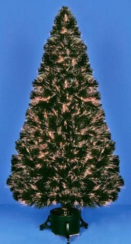 1.2m (4ft) Black Fibre Optic Crystal Tip Christmas Tree
