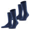 Burlington Herren Socken Everyday Multipack M So Baumwolle einfarbig 2 Paar, Blau Marine 6120, 40-46