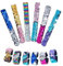 TOYMYTOY 12 Stücke Pailletten Slap Armbänder Doppel Farben Party Handschlaufe für Kinder Party Favors 01-12 Stil