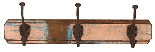 Nature & Style Wandgarderobe 3 Haken rosa