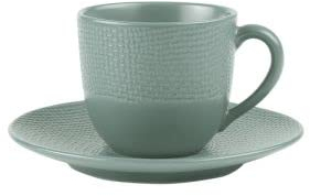 Table Passion - Tasse à café et sous-tasse Vésuvio bleu 12 cl (lot de 6)