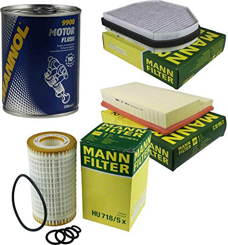 QR-Parts Set 85488682 C 30 195/2 CUK 2897 HU 718/5 x 9900 Original MANN-Filter Inspektionspaket SCT Motor Flush Motorspülung 11589714
